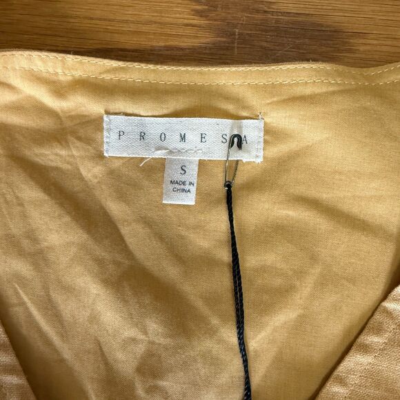 Promesa Like a Queen Puff-Sleeve V-Neck‎ Blouse Small - Picture 3 of 5